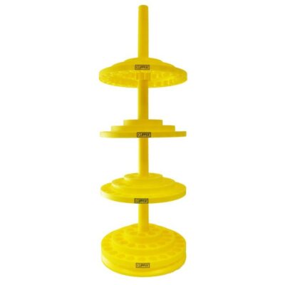 4-Tier Rotating Display Stand, Yellow